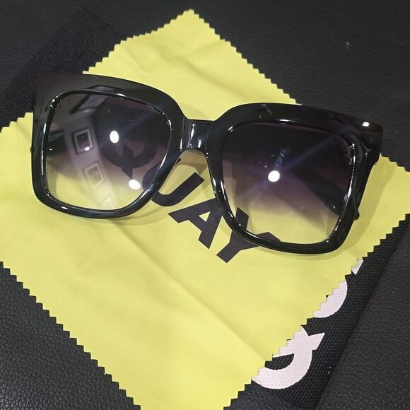 Quay Australia Icy 52MM Oversized Square Sunglasses- Black Fade main image 8